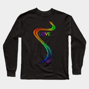 Follow the rainbow and spread love! Long Sleeve T-Shirt